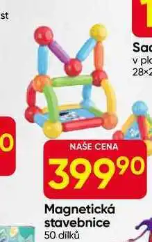 Hruška Magnetická stavebnice 50 dílků nabídka