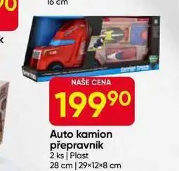 Hruška Auto kamion přepravník 2 ks, Plast 28 cm, 29x12x8 cm nabídka