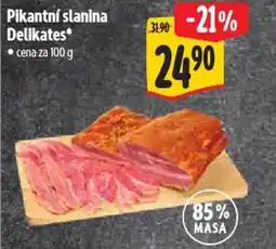 Albert Pikantní slanina Delikates nabídka