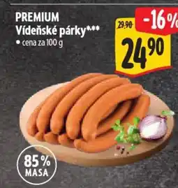 Albert PREMIUM Vídeňské párky nabídka