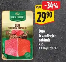 Albert Duo trvanlivých salámů nabídka
