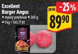 Albert Excellent Burger Angus nabídka
