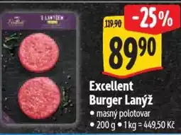 Albert Excellent Burger Lanýž nabídka