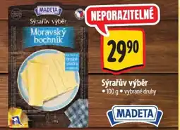 Albert Madeta Sýrařův výběr nabídka
