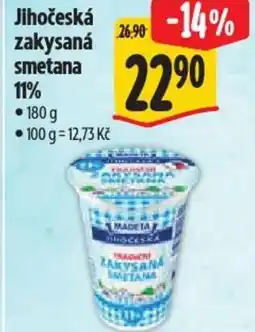 Albert Madeta Jihočeská zakysaná smetana 11% nabídka