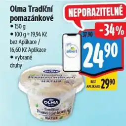 Albert Olma Tradiční pomazánkové nabídka