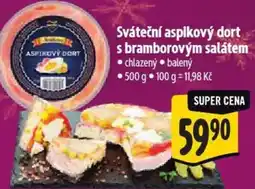 Albert Sváteční aspikový dort s bramborovým salátem nabídka