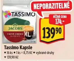 Albert Tassimo Kapsle nabídka