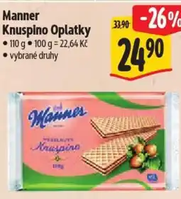 Albert Manner Knuspino Oplatky nabídka