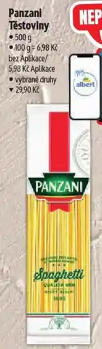 Albert Panzani Těstoviny nabídka