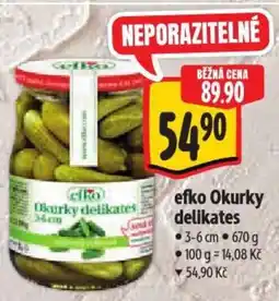 Albert Efko Okurky delikates nabídka