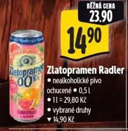 Albert Zlatopramen Radler nabídka