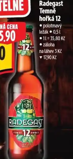 Albert Radegast Temně hořká 12 nabídka