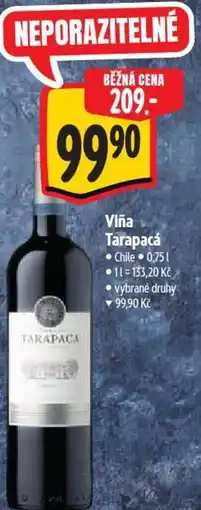 Albert Viña Tarapacá nabídka