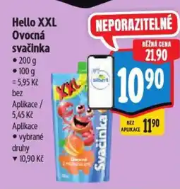 Albert Hello XXL Ovocná svačinka nabídka