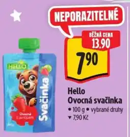 Albert Hello Ovocná svačinka nabídka