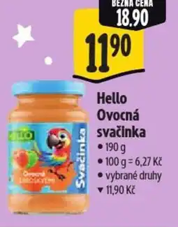 Albert Hello Ovocná svačinka nabídka