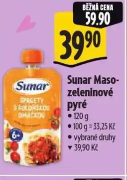 Albert Sunar Maso- zeleninové pyré nabídka