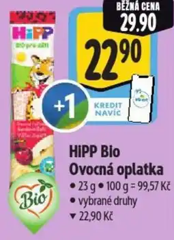 Albert HIPP Bio Ovocná oplatka nabídka