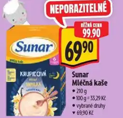 Albert Sunar Mléčná kaše nabídka