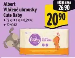 Albert Albert Vlhčené ubrousky Cute Baby nabídka