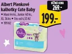 Albert Albert Plenkové kalhotky Cute Baby nabídka