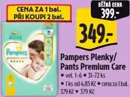 Albert Pampers Plenky/ Pants Premium Care nabídka