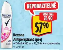 Albert Rexona Antiperspirant sprej nabídka