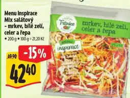 Albert Menu inspirace Mix salátový - mrkev, bílé zelí, celer a řepa nabídka