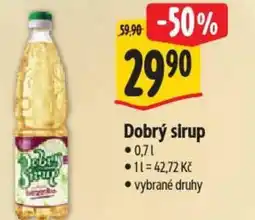 Albert Dobrý sirup nabídka