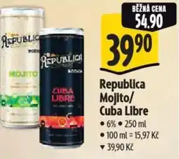 Albert Republica Mojito/ Cuba Libre nabídka
