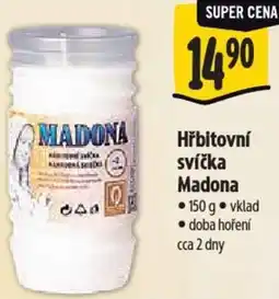 Albert Hřbitovní svíčka Madona nabídka