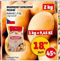 Penny Market Brambory konzumní pozdní nabídka