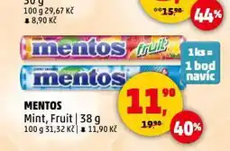 Penny Market Mentos nabídka
