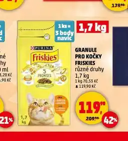 Penny Market Friskies granule pro kočky nabídka
