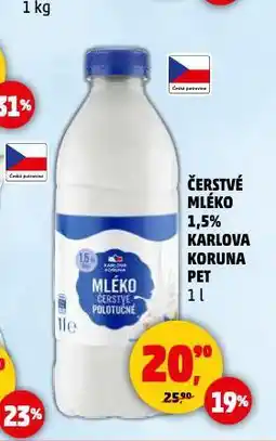 Penny Market Mléko čerstvé nabídka