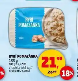 Penny Market Rybí pomazánka nabídka