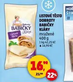 Penny Market Listové těsto dobroty babičky kláry nabídka