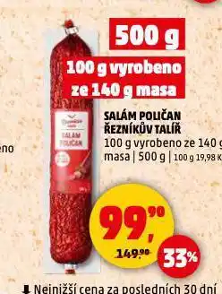 Penny Market Salám poličan nabídka
