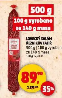 Penny Market Lovecký salám nabídka