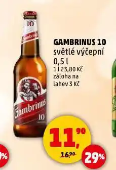 Penny Market Pivo gambrinus nabídka