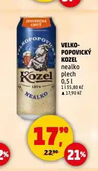 Penny Market Pivo velkopopovický kozel nealko nabídka