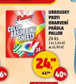 Penny Market Pallor ubrousky proti obarvení prádla nabídka