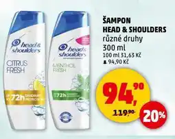 Penny Market Head & shoulders šampon na vlasy nabídka