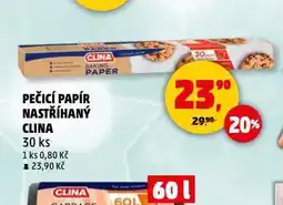 Penny Market Pečicí papír nastříhaný clina nabídka