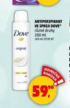 Penny Market Dove antiperspirant nabídka