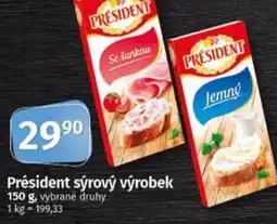 Coop Président sýrový výrobek nabídka