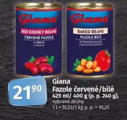 Coop Giana Fazole červené/bílé nabídka