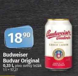 Coop Budweiser Budvar Original nabídka