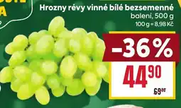 Billa Hrozný révy vinné bílé bezsemenné nabídka